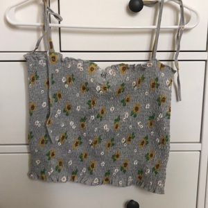 Charlotte Russe Crop Top w/ adjustable straps